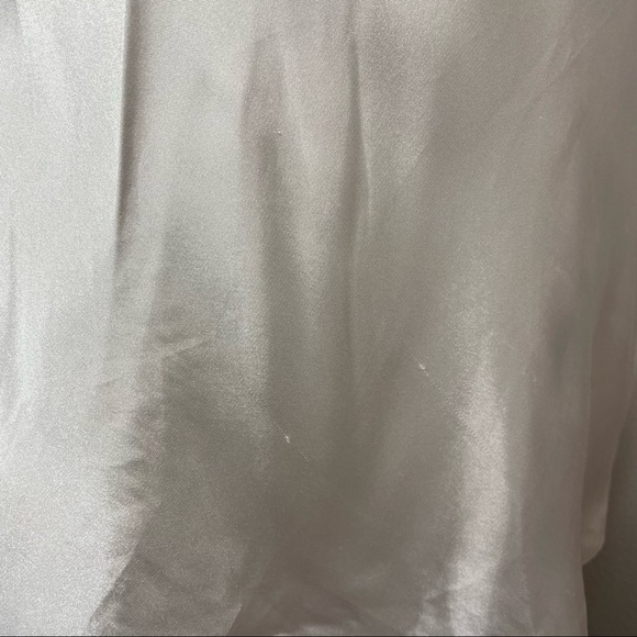 Vintage 80 Pink K-Mart Pale Pink Satin Chemise Slip Mid Thigh Floral Embroidered - Picture 9 of 10